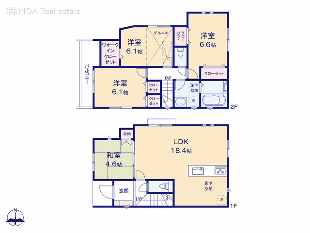 川口市大字芝（戸建）01 間取図