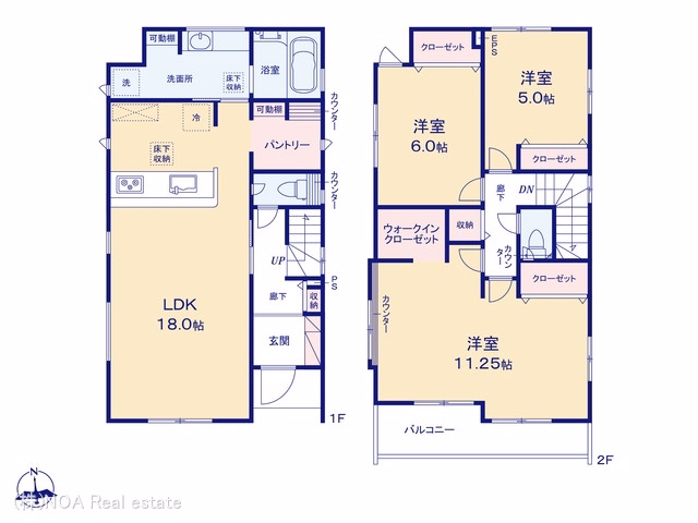 川口市大字安行吉岡(戸建)01 間取図
