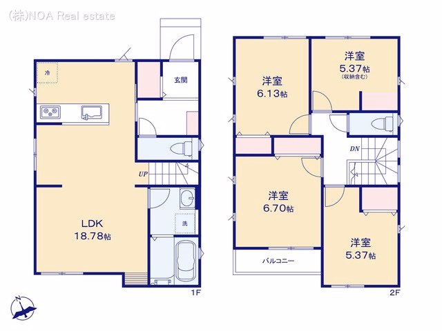 川口市柳根町（戸建）01 間取図