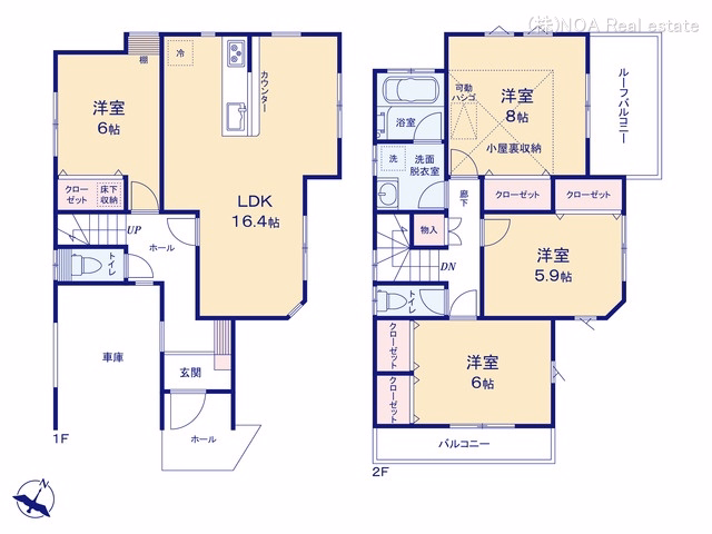 中古戸建て 川口市安行領根岸 間取図