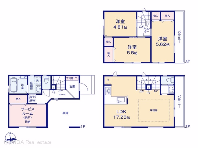 川口市元郷4丁目(戸建)02 間取図