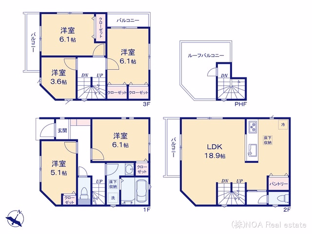川口市鳩ヶ谷本町1丁目（戸建）01 間取図