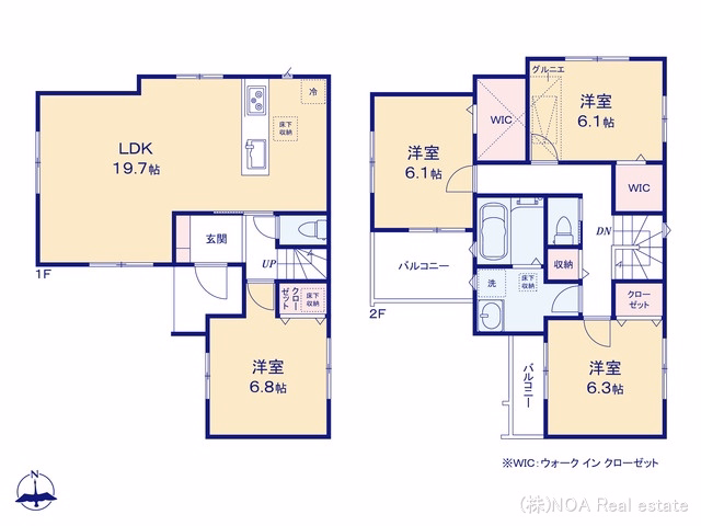 川口市元郷3丁目(戸建)01 間取図
