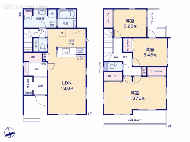 川口市大字木曽呂(戸建)05 間取図