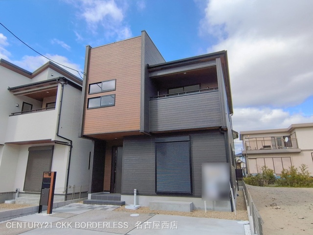 愛知県弥富市五明町築留の新築戸建て完成写真 2026年2月8日撮影