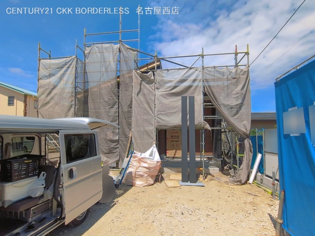 愛知県愛西市西條町東善太の新築戸建てシート写真 2026年5月6日撮影