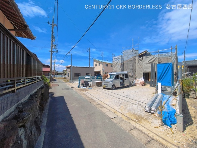 愛知県愛西市西條町東善太の新築戸建てシート写真 2026年5月6日撮影