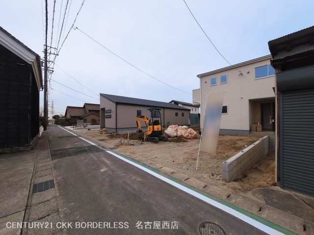 愛知県愛西市佐屋町亥新田の新築戸建て外構写真 2026年3月1日撮影