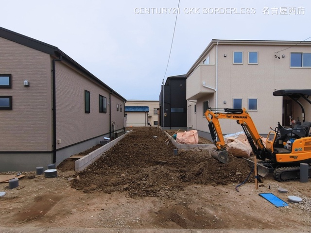 愛知県愛西市佐屋町亥新田の新築戸建て外構写真 2026年3月1日撮影