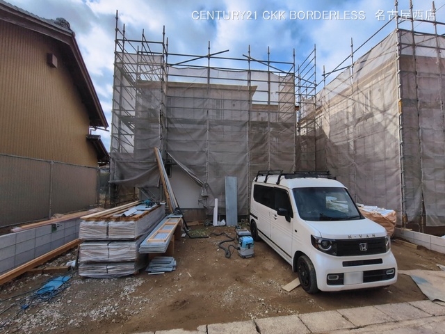 愛知県津島市宇治町字茶ノ里の新築戸建てシート写真 2026年3月5日撮影