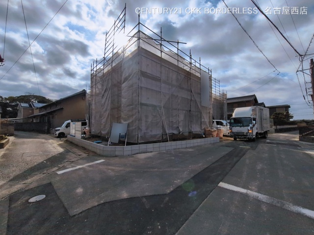 愛知県津島市宇治町字茶ノ里の新築戸建てシート写真 2026年3月5日撮影