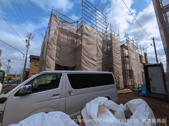 愛知県津島市宇治町字茶ノ里の新築戸建てシート写真 2026年3月5日撮影