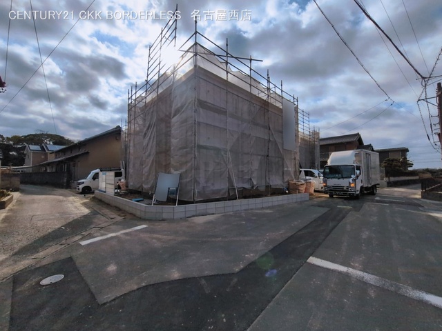 愛知県津島市宇治町字茶ノ里の新築戸建てシート写真 2026年3月5日撮影