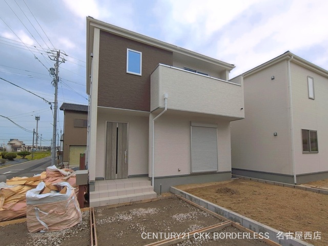 愛知県津島市宇治町字茶ノ里の新築戸建て外構写真 2026年4月20日撮影