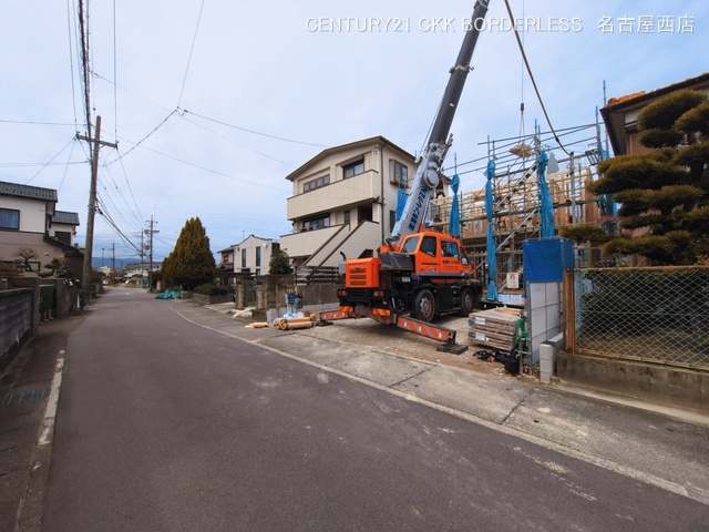 愛知県津島市江東町３丁目の新築戸建て上棟写真 2026年3月5日撮影