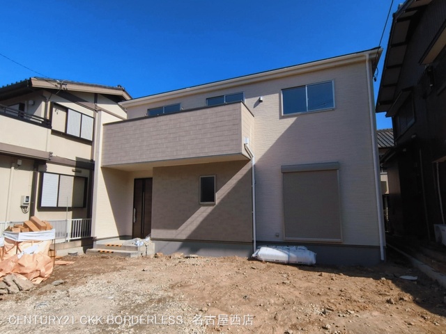 愛知県愛西市北一色町北田面の新築戸建て外構写真 2026年3月8日撮影