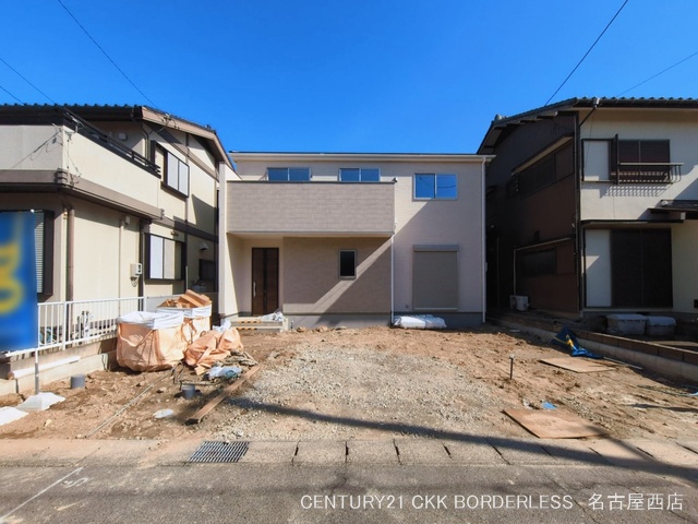 愛知県愛西市北一色町北田面の新築戸建て外構写真 2026年3月8日撮影