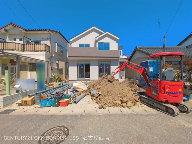 愛知県愛西市西保町西川原の新築戸建て外構写真 2026年4月7日撮影