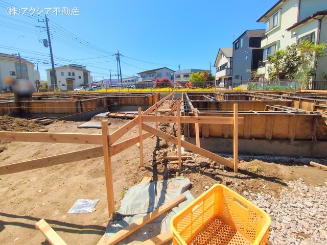 東京都府中市四谷5丁目の新築戸建て基礎写真 2025年4月15日撮影