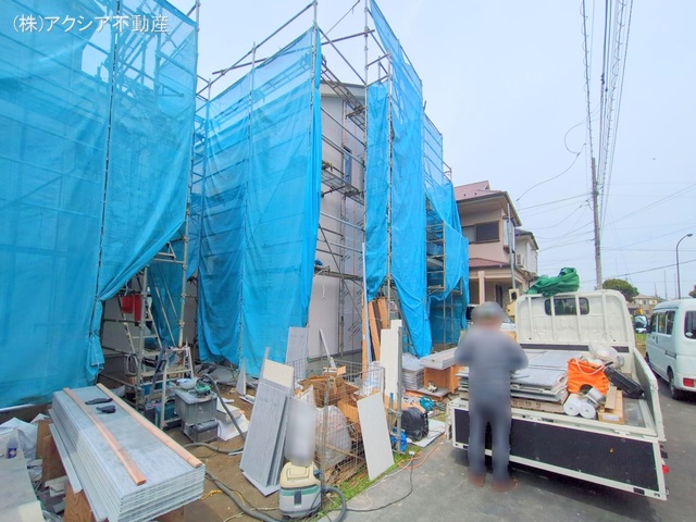 東京都府中市四谷5丁目の新築戸建てシート写真 2025年5月13日撮影