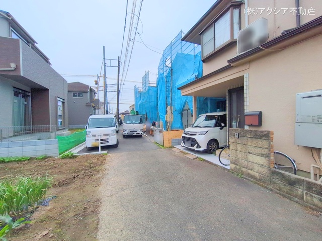 東京都府中市四谷5丁目の新築戸建てシート写真 2025年5月13日撮影