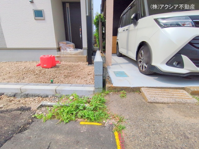 東京都府中市四谷5丁目の新築戸建て外構写真 2025年6月8日撮影