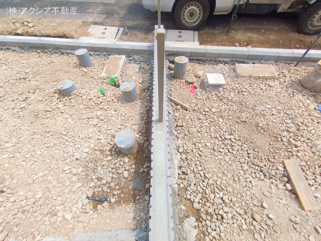 東京都府中市四谷5丁目の新築戸建て外構写真 2025年6月8日撮影