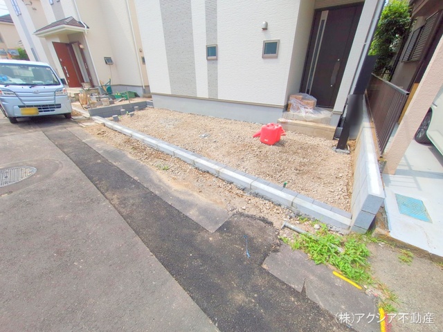 東京都府中市四谷5丁目の新築戸建て外構写真 2025年6月8日撮影