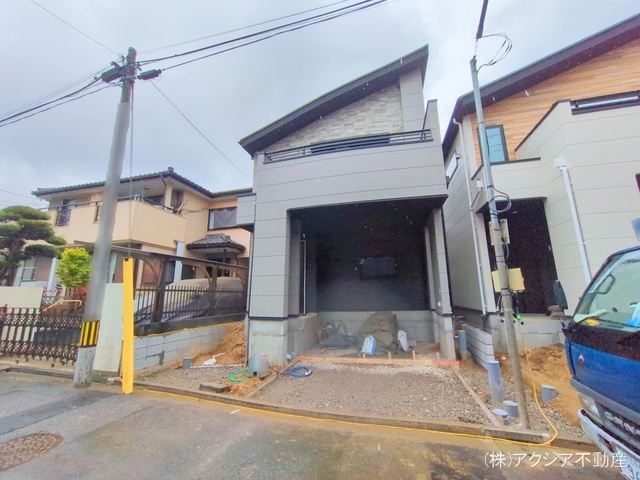 東京都府中市本町2丁目の新築戸建て外構写真 2025年5月1日撮影