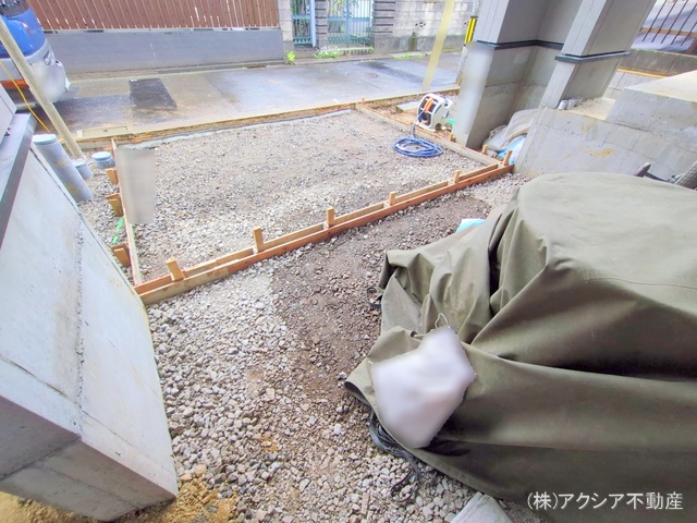 東京都府中市本町2丁目の新築戸建て外構写真 2025年5月1日撮影