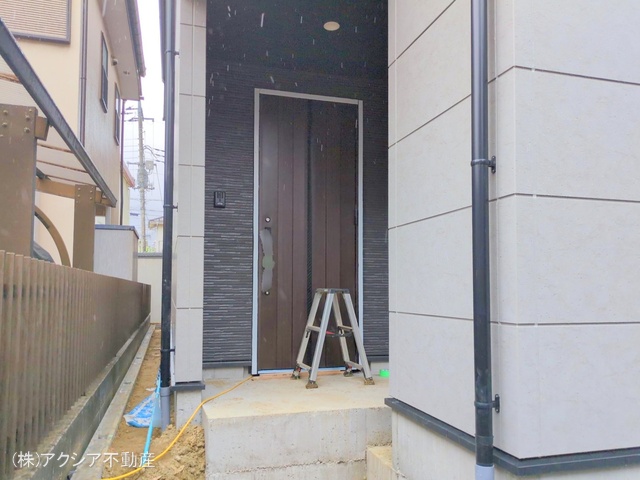 東京都府中市本町2丁目の新築戸建て外構写真 2025年5月1日撮影