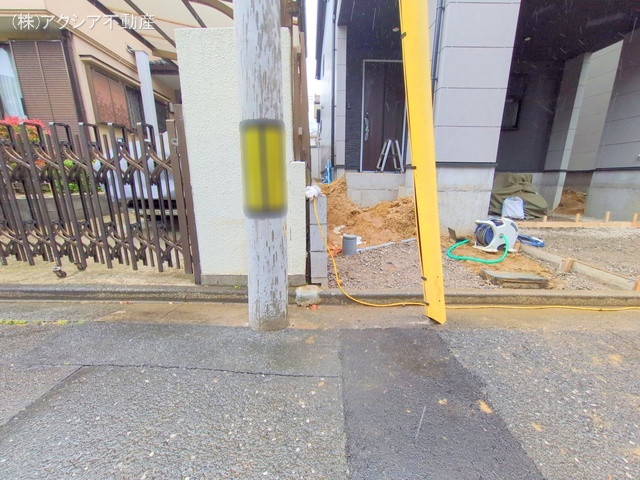 東京都府中市本町2丁目の新築戸建て外構写真 2025年5月1日撮影
