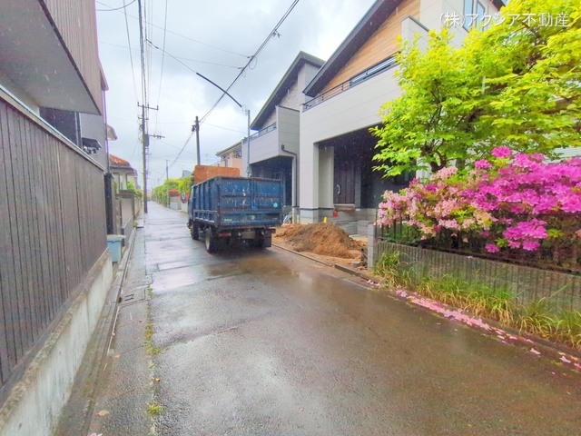 東京都府中市本町2丁目の新築戸建て外構写真 2025年5月1日撮影