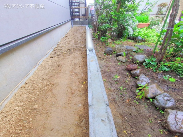 東京都府中市本町2丁目の新築戸建て外構写真 2025年5月1日撮影
