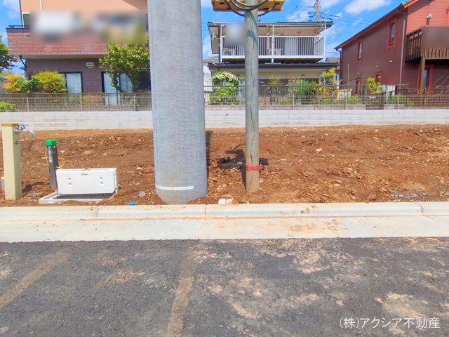 東京都府中市四谷4丁目の新築戸建て更地・土地写真 2025年4月28日撮影