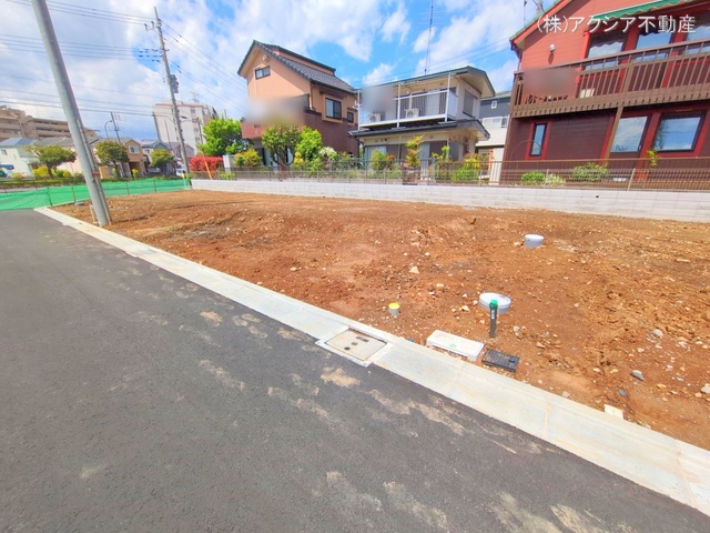 東京都府中市四谷4丁目の新築戸建て更地・土地写真 2025年4月28日撮影