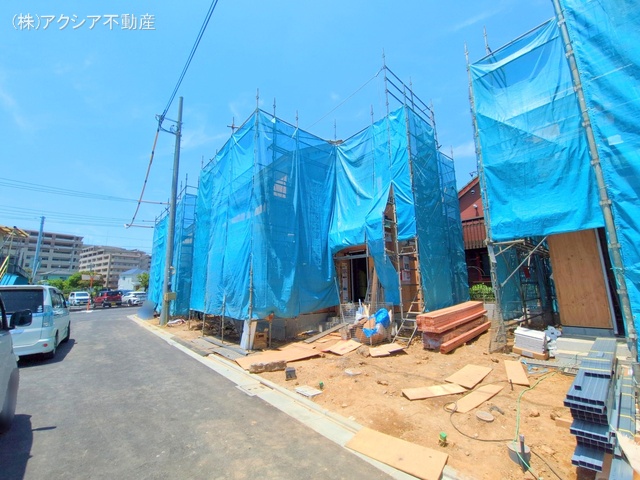 東京都府中市四谷4丁目の新築戸建て上棟写真 2025年6月18日撮影