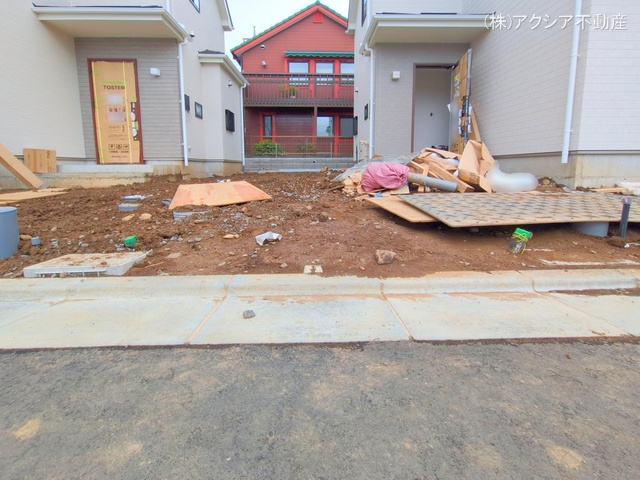 東京都府中市四谷4丁目の新築戸建て外構写真 2025年7月15日撮影