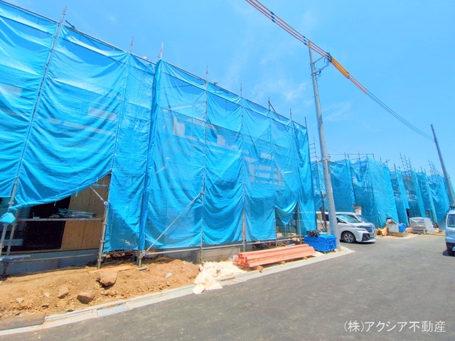 東京都府中市四谷4丁目の新築戸建て上棟写真 2025年6月18日撮影