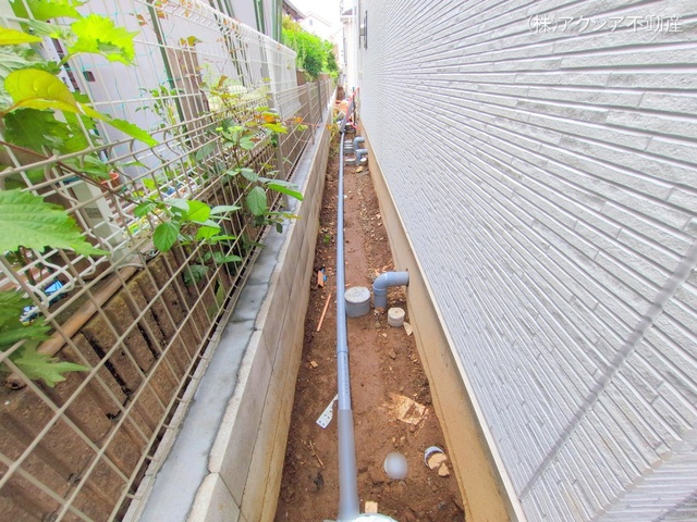 東京都府中市四谷4丁目の新築戸建て外構写真 2025年7月15日撮影