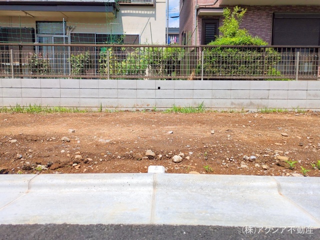 東京都府中市四谷4丁目の新築戸建て更地・土地写真 2025年4月28日撮影