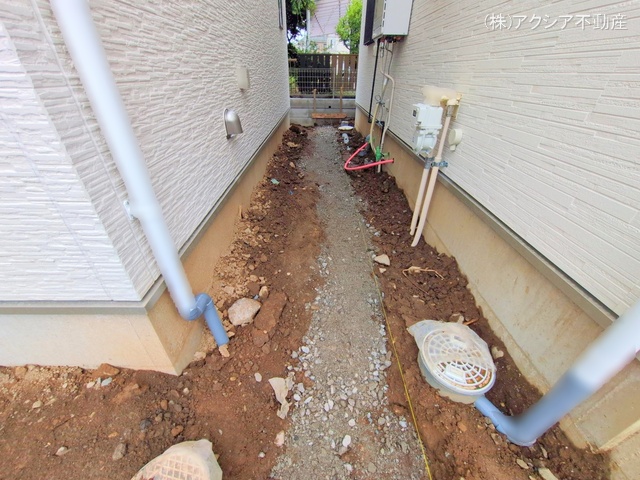 東京都府中市四谷4丁目の新築戸建て外構写真 2025年7月15日撮影