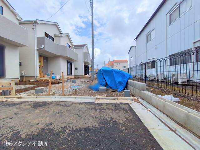 東京都府中市四谷4丁目の新築戸建て外構写真 2025年7月15日撮影