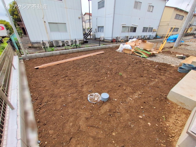 東京都府中市四谷4丁目の新築戸建て外構写真 2025年7月15日撮影