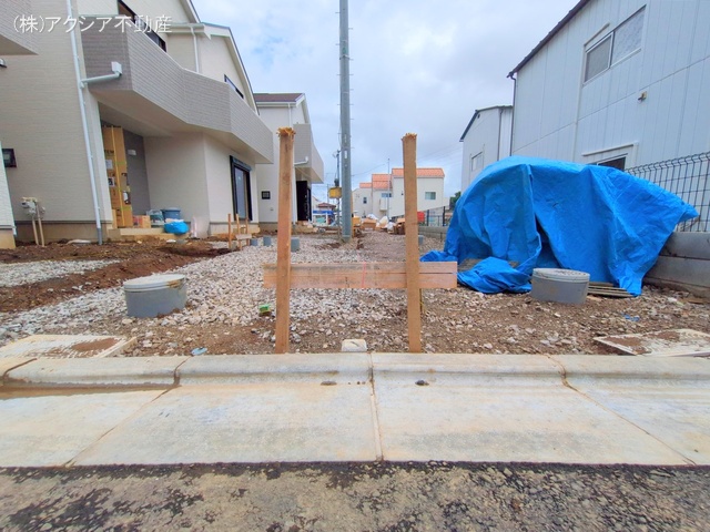 東京都府中市四谷4丁目の新築戸建て外構写真 2025年7月15日撮影