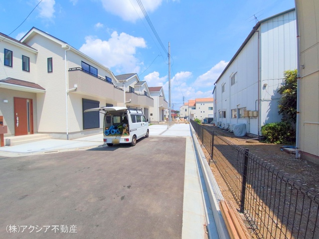東京都府中市四谷4丁目の新築戸建て外構写真 2025年8月19日撮影