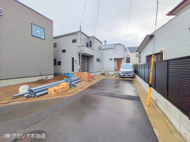 東京都府中市住吉町１丁目の新築戸建て外構写真 2025年10月23日撮影