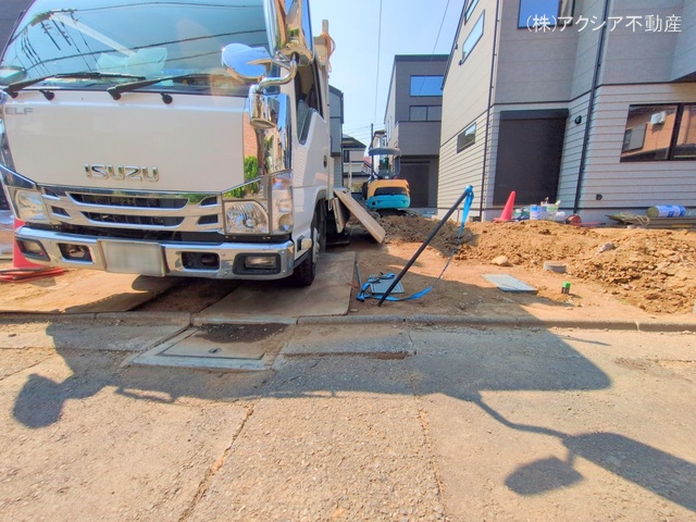 東京都府中市四谷1丁目の新築戸建て外構写真 2025年8月3日撮影