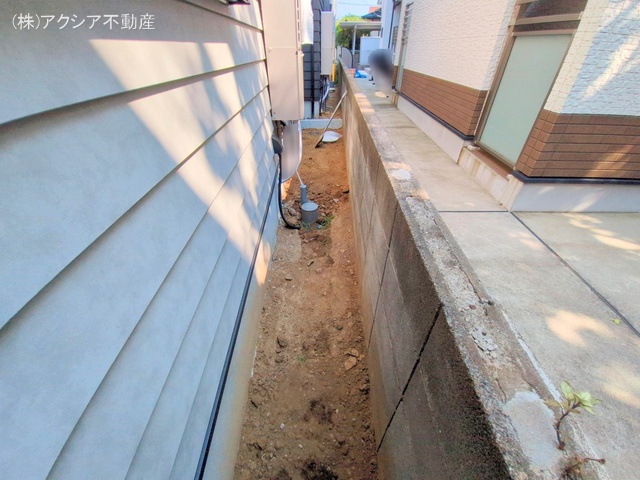 東京都府中市四谷1丁目の新築戸建て外構写真 2025年8月3日撮影