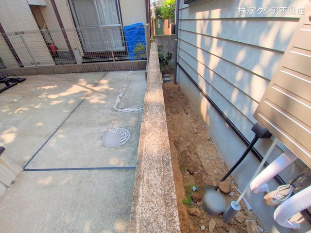 東京都府中市四谷1丁目の新築戸建て外構写真 2025年8月3日撮影